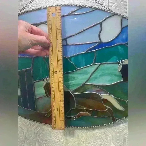 "Beautiful  Horse Play" Stained Glass Window Panel - Picture 5 of 14